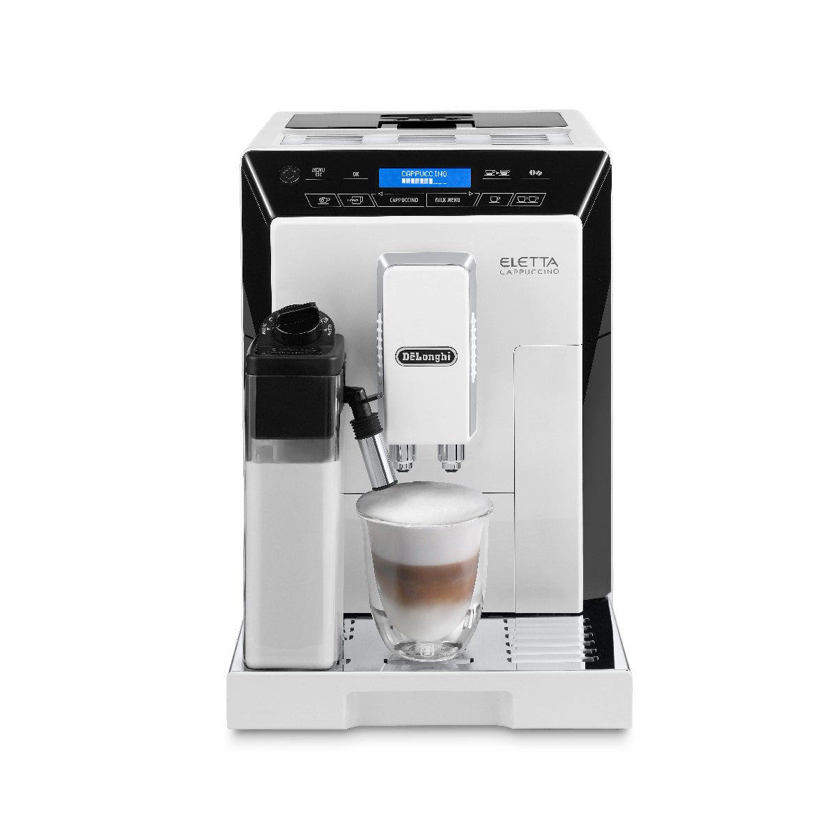 DeLonghi Eletta Cappuccino Super Automatic Espresso Machine (ECAM44660W / White)